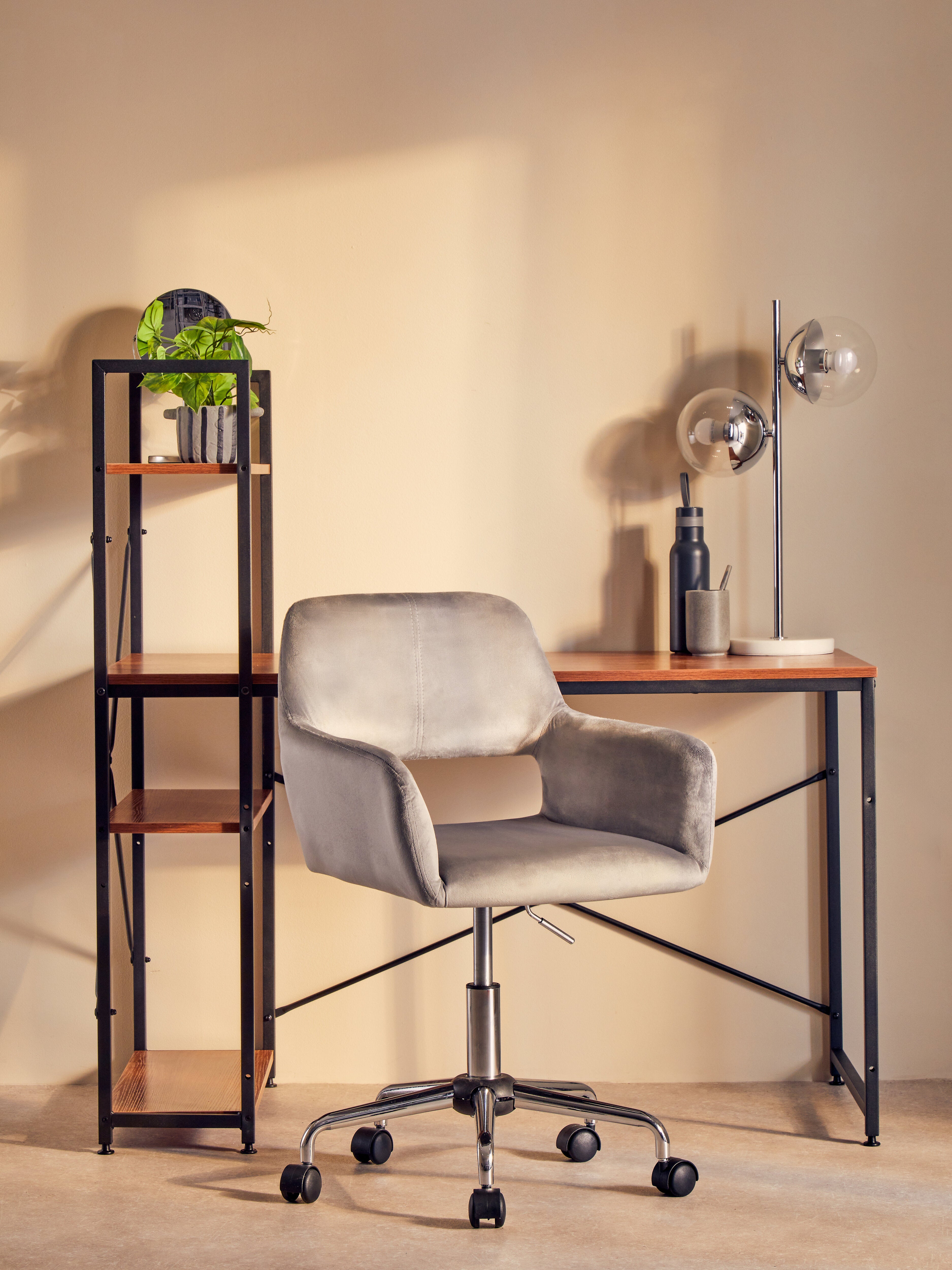Kidston Chrome Finish Two Shade Table Lamp